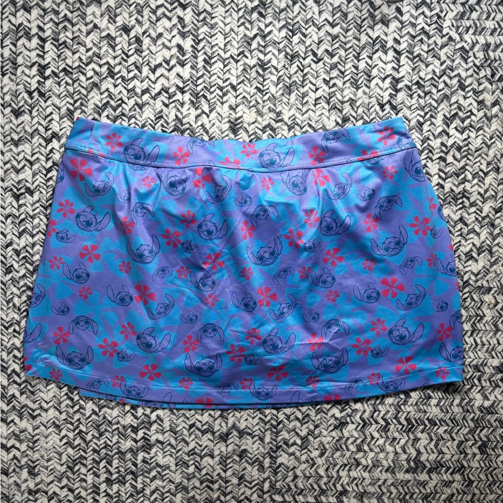 Like New Official Disney Lilo and Stitch Floral Plus Sized Swim Skort Size 2X - Picture 4 of 9